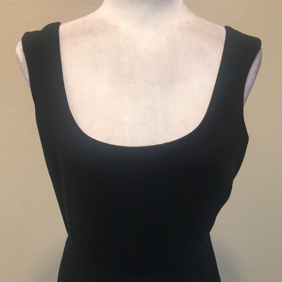 Ralph Lauren Black Square Tank Neckline Fit & Flare Lined Ankle Length Dress-10 - Picture 5 of 13